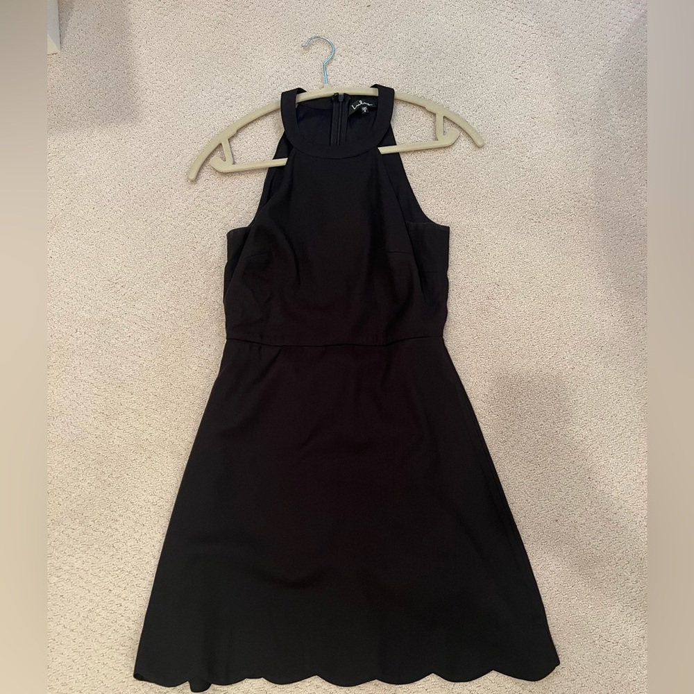 Black Scallop Dress